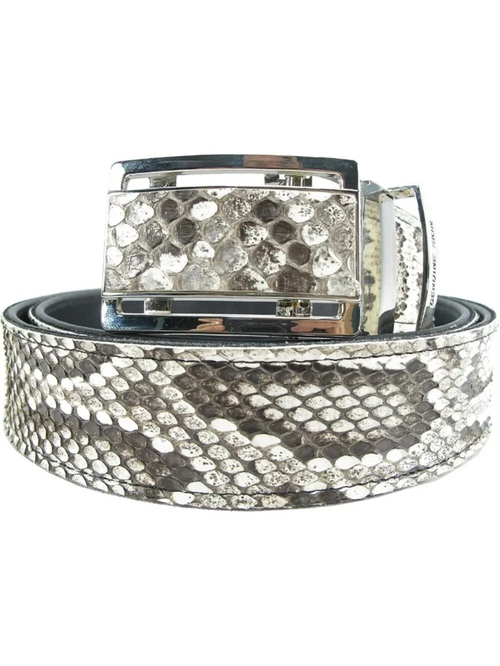 Genuine Python Snake Skin Auto Locking Men's Belt - 46